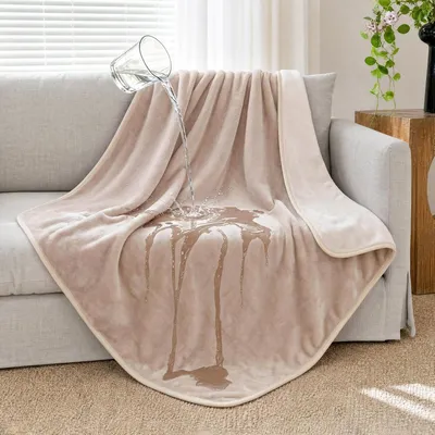 Produktbild von Hundedecke wasserdicht Kuscheldecke Khaki 127x153 cm Fleece