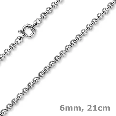 6mm-Armband-Erbkette-585-Weißgold-21cm