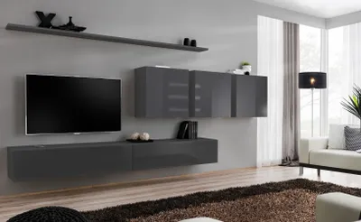 Zdjęcie produktu dla Ściana do salonu RIONATA 7 - grafit