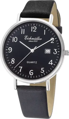 Produktbild von Eichmüller Herren Armbanduhr Ø 40mm schwarz Datumsanzeige | Quarz