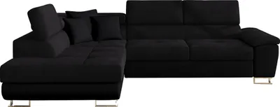 Produktbild von MIRJAN24 Ecksofa Cotere, L-Form Eckcouch mit Schlaffunktion und Bettkasten (Muna 14 + Uttario Velvet 2980 + Muna 14, Seite: Links)