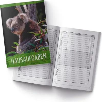 Produktbild von itenga Hausaufgabenheft Koala (Motiv 23) DIN A5, 96 Seiten