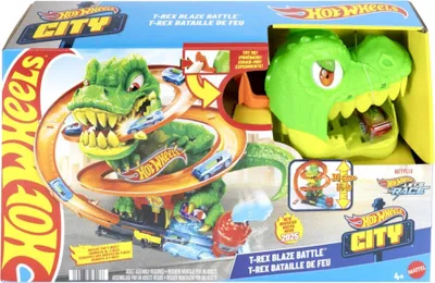Produktbild von Mattel Hot Wheels City T-Rex-Feuerschlacht Spielset