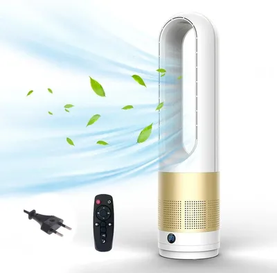Produktbild von Ventilator – Turmmodell – Fernbedienung – 80° Ultra-leiser, blattloser Ventilator, 8-Stunden-Timer