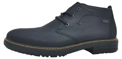 Imagen del producto de Zapatos para hombre Rieker, forro cálido, botas con cordones, color negro, para uso casual