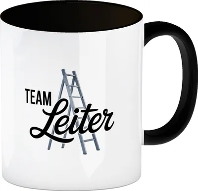 Produktbild von TEAM Leiter Kaffeebecher in schwarz für den Teamleiter