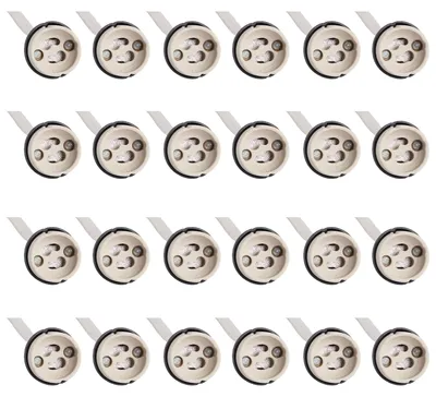 24x GU10 Keramikfassung mit 15 cm Draht, 0,75 mm²
