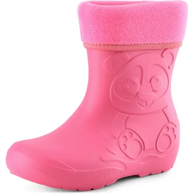 Produktbild von Ladeheid Eva Kinder Jungen Mädchen Gummistiefel Regenschuhe gefüttert LA-CA-11 (Rosa, 22/23 EU)