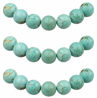 Produktbild von Turquoise Rundkralen 4mm 85 Stück Schmuckstein