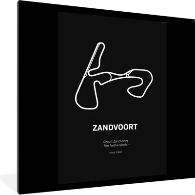 Produktbild von MuchoWow® Gerahmtes Poster Formel 1 - Zandvoort - Rennstrecke 40x40 cm - Poster mit Schwarzem Bilderrahmen Wandposter Rahmen Foto Bilder - Mit Rahmen - Wanddekoration Schlafzimmer