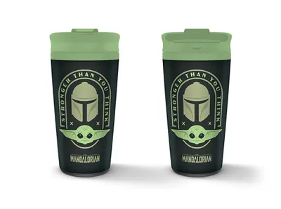 Produktbild von Star Wars: The Mandalorian (Stronger Than You Think) Metal Travel Mug