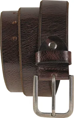Produktbild von Ledergürtel Büffelleder mit Altsilberschließe gebrochene Kante 4 cm Vintage