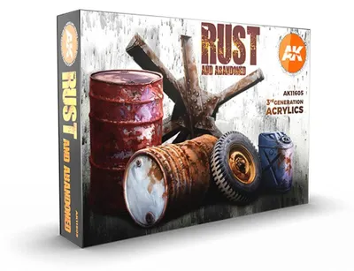 Rost- und Verwitterungsset Acrylfarbe 6x17 ml