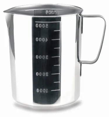 Edelstahlkanne 5 L mit Deckel, spülmaschinengeeignet, kratzfest