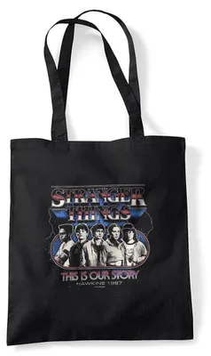 Zdjęcie produktu dla Torba wielokrotnego użytku "Stranger Things Retro Thunder", czarna
