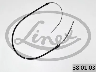 Produktbild von LINEX Handbremsseil 38.01.03 Rechts Links für SEAT AROSA (6H) 1390/810mm