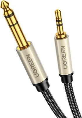 Produktbild von Ugreen AV127 High-End Audiokabel 3,5mm auf 6,35mm Klinke, 5m - Grau