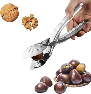 Imagen del producto de Pelador de nueces de acero inoxidable 304, resistente, con mango antideslizante, ideal para nueces, avellanas y pacanas