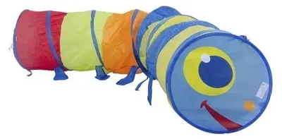Produktbild von Bunter Raupen Spieltunnel Sensorisch 45 x 170 cm