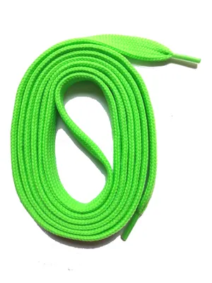 Produktbild von SNORS Schnürsenkel flach - NEONGRÜN - 6mm - 110cm