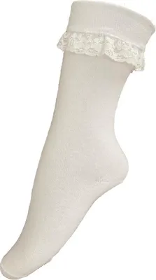 Produktbild von Trachtensocken mit Spitze weiß Bobbysocks