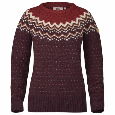 Produktbild von Fjällräven Damen Övik Knit Sweater Dark Garnet S