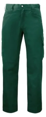 Image de Projob - Pantalons de travail "2530 Service" pour hommes/femmes, unies, modèle ET1152 (taille 34R) (vert)