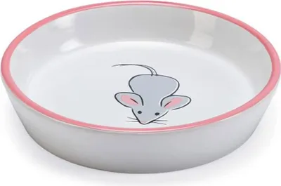 Produktbild von Karlie Katzennapf Ketchup Maus Keramik weiß 200 ml Durchm. 16 cm