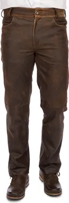 Produktbild von Herren Trachten Lederhose ARB mit traditioneller Schnürung und runden Hornknöpfen