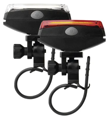 LED přední + zadní svítilna na kolo P3922 na 2x CR2032, 22 lm