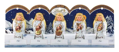 Zdjęcie produktu dla Lindt Mini Angel z perforacją z czekolady z mleka alpejskiego 50g
