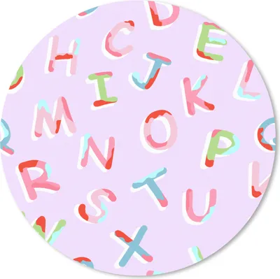 Produktbild von MuchoWow® Mauspad Mousepad Alphabet - Buchstaben - Muster 40x40 cm - Mousepads - Maus Mat - Pad - Mausunterlage - Schreibtisch Accessoires