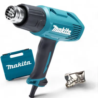 Obrázek produktu pro Horkovzdušná pistole Makita 1 600 W, 500 °C, s příslušenstvím a kufříkem