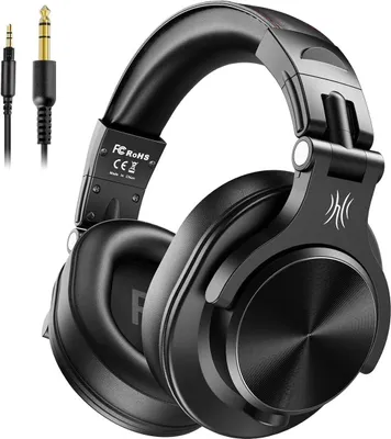 Zdjęcie produktu dla Słuchawki nauszne z kablem, profesjonalne zamknięte słuchawki studyjne HiFi z portem udostępniania do monitorowania nagrywania E-Drum Piano Guitar AMP