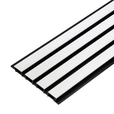 Produktbild von PREMIUM WPC Fassadenlamellen | Fassadeverkleidung Verbundwerkstoff | WHITE | Muster Holzprobe Musterstück | LIDERWOOD