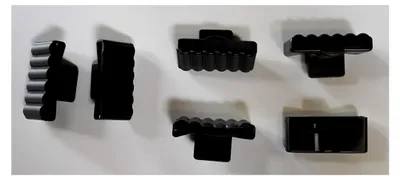 Produktbild von 10er Paket Kappen zur Befestigung von Leisten im Lattenrost (schwarz, 8x63mm)