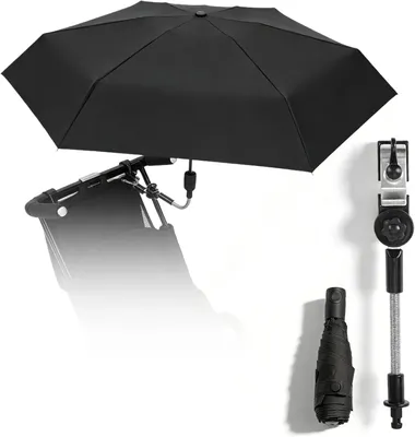 Produktbild von Kinderwagen Sonnenschirm 90 cm, UPF50+, 180 Grad verstellbar, universell, für Outdoor