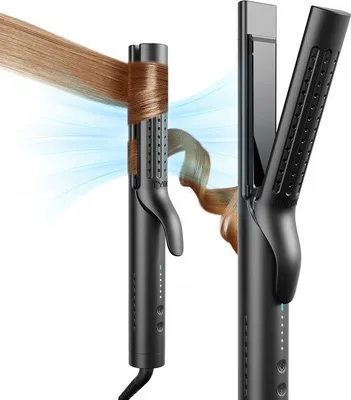 Imagen del producto de Cepillo y rizador de pelo 2 en 1, innovador, para un peinado perfecto