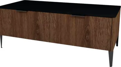 Obrázok produktu pre Kúpeľňová skrinka nízka Devo Lotos bronzová/čierna 120 x 46 x 53 cm LF-SZS2SW120x46-F115