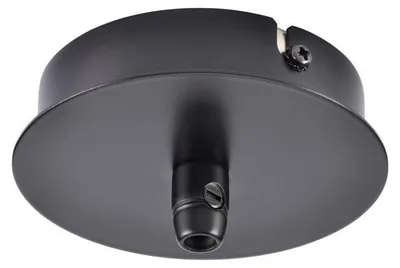 Image de Fitu 1 rosace de plafond ronde Ø8,5 cm noir