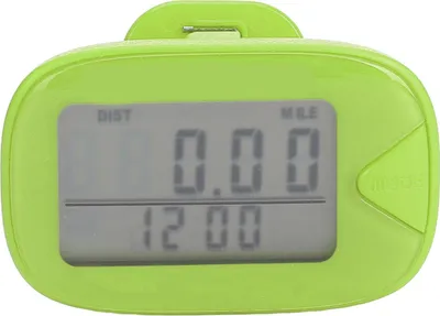 Obrázek produktu pro Turistický krokoměr Velký digitální displej Multifunkční lehký krokoměr s přesností pro muže ženy Zelená zelená
