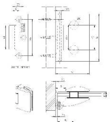 Produktbild von DORMA-Glas Türband m.Rahmenteil Arcos Office 25.451,Glas 8-10mm,Edelstahl-Effekt