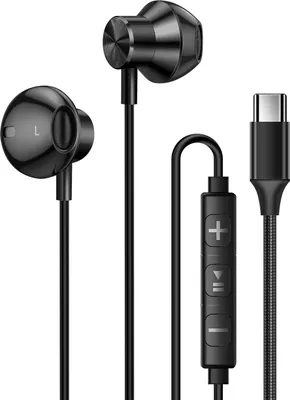 Immagine prodotto di LinQ, cuffie in-ear USB-C con musica magnetica e vivavoce, nero