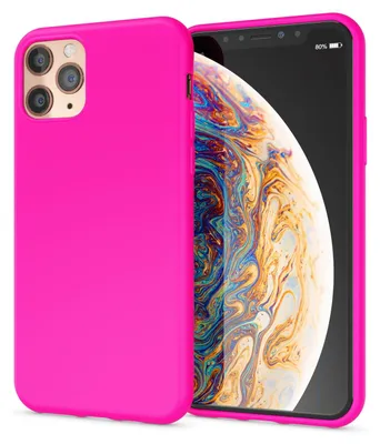 Immagine prodotto di NALIA Neon Custodia per iPhone 11 Pro Max, Custodia morbida in silicone, copertura paracolpi rosa