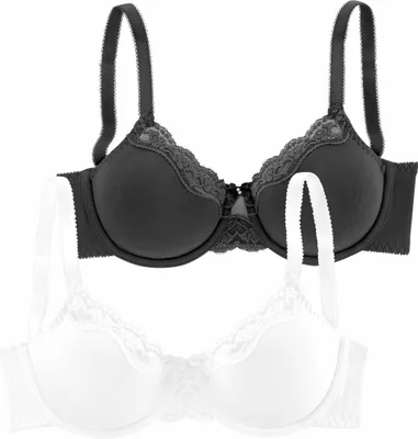 Produktbild von PETITE FLEUR Bügel-BH schwarz+weiß Größe 90 C