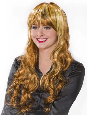 Produktbild von Perücke Sandra braun/blond Karneval