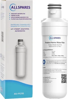 Produktbild von AllSpares Wasserfilter für Kühlschrank geeignet für , LG  LT1000P, AGF80300704, ADQ747935, ADQ74793504, ADQ74793501, MDJ64844601, LT1000PC, LT1000PCS, AS-FF210