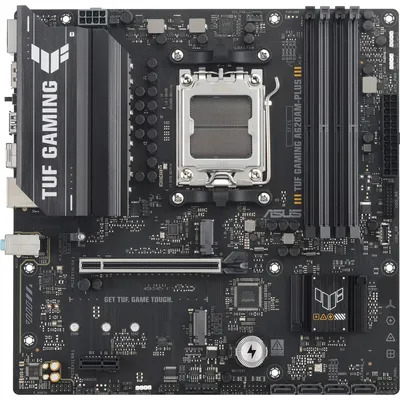 Zdjęcie produktu dla ASUS TUF GAMING A620AM-PLUS, AMD, Gniazdo AM5, AMD Ryzen 7000 Series, AMD Ryzen 8000 Series, AMD Ryzen 9000 Series, Gniazdo AM5, DDR5-SDRAM, 256 GB