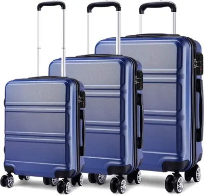Produktbild von ABS Kabinenkoffer, Hartschale, leicht, 55 cm, Handgepäck mit TSA-Schloss 38 l