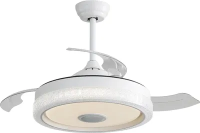 Image de Ventilateur de plafond - Avec éclairage LED - 107 cm - 32 W, 3 températures de couleur + RGB - 3 pales en ABS - Moteur à courant continu - Prise européenne